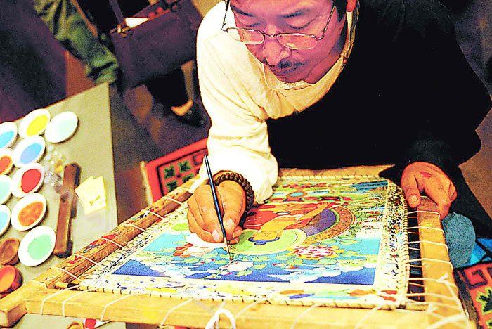 Tibetan Artist Tangka
